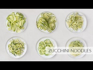 How to Make ZUCCHINI NOODLES Using 5 Different Kitchen Tools | ASMR Cooking