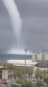 Check out this waterspout today in Port de Bastia [Bastia, Corsica, France] Permission: Cosmetic Company - Scentseas Visit Their Website: scentseas.com WeatherBug - Download the weather app today! [Video sped up, Orginal video 2:20] | Live Storm Chasers