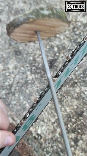 Sharpening a Chainsaw the easy way with a cordless drill INGCO CIDLI1232 ‪@diyertools‬