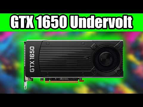 Undervolt your GTX 1650 for more FPS and Lower Temperature! - Tutorial
