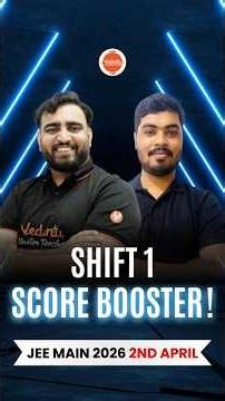 JEE Main 2nd April Shift 1: 🔥 Score Booster! 🚀 Marks vs Percentile #jee #shorts
