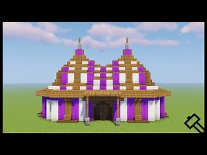 Minecraft: How to build a Tent/Enchanting room [ Tutorial ]