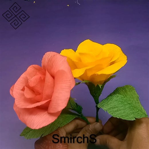 Rose flower 🥀How to making flower with crepe pepar rose.DIY paper Crafts.how to make rose flower with crepe paper how to make crepe paper flowers step by step easy making flowers with crepe paper step by step making flower with crepe paper rose flower making with paper step by step how to make flower with crepe paper step by step how to make flowers with crepe paper rose crepe paper flower tutorial making paper flowers with crepe paper making crepe paper roses | SmirchS