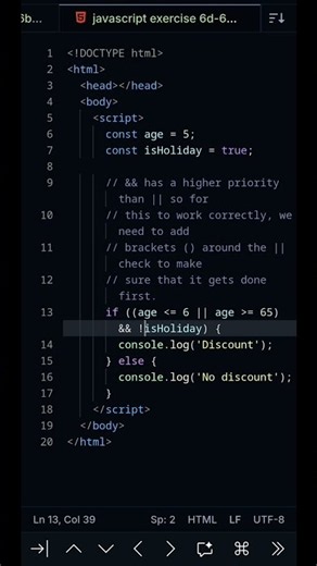 javascript Exercise 6d-6e #javascript #course