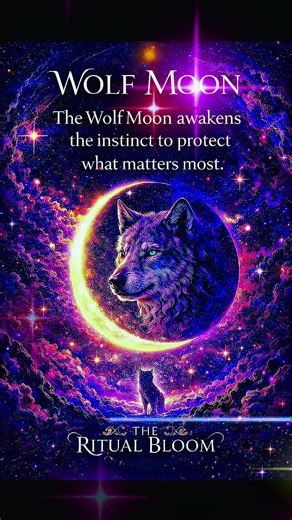 The Wolf Moon awakens the instinct to protect what matters most. ✨✨✨ This is your reminder to trust your intuition, guard your peace, and move with quiet strength. Not everything needs explaining. Some things need protecting. 🌙🐺 ✨ The Ritual Bloom 🌺 Where Magick Meets Wellness #WolfMoon #WolfMoonEnergy #Intuition #ProtectionEnergy #MoonMagick