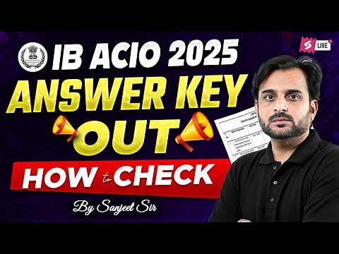 IB ACIO Answer Key 2025 | IB ACIO 2025 Answer Key OUT | IB ACIO Cut Off 2025? | TESTBOOK