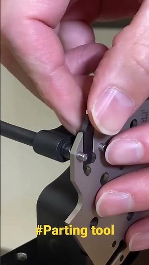 high depth parting tool and cutting insert#cnc #ytshorts #cncturning #increasingproductivity