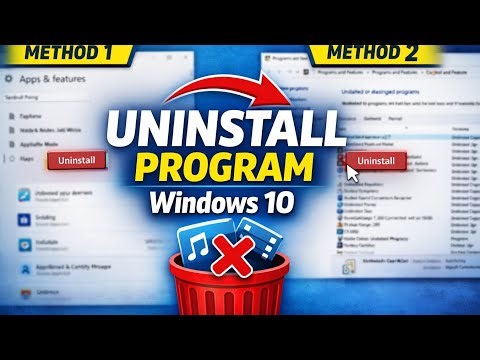 Uninstall or Remove Programs/Apps from Windows PC Completely | Two Simple Ways