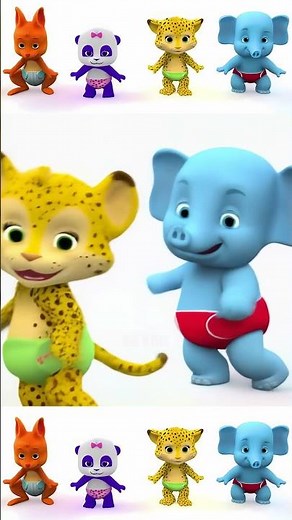 Word Party Bailey Kipp Lulu and Franny dance together #hailuoai #minimax #hailuo02