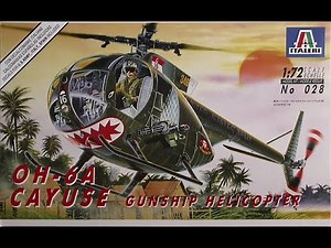 Unboxing Italeri's OH-6A Cayuse 'Loach' in 1/72 Scale