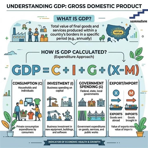 What is GDP | Expenditure approach to calculate GDP