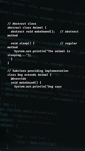 Learn Java ABSTRACTION in less than a minute! | LDTechLab Shorts #coding #shorts #programming