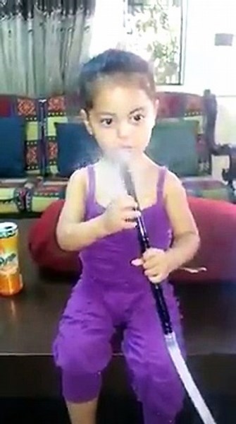 little girl smoking