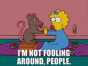 I'm not fooling around, people.