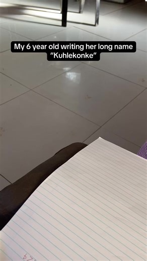 Beautiful Handwriting of a 6-Year-Old in Grade 1