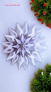 61K views · 700 reactions | Effective Christmas Snowflake Making Tutorial #Reels #Crafts #Shorts | Entertaining Arts | Facebook