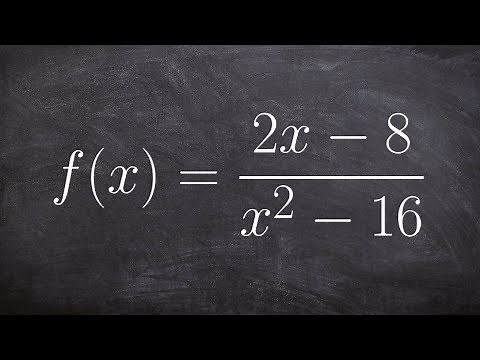 How to find the vertical and horizontal asymptotes of a rational function
