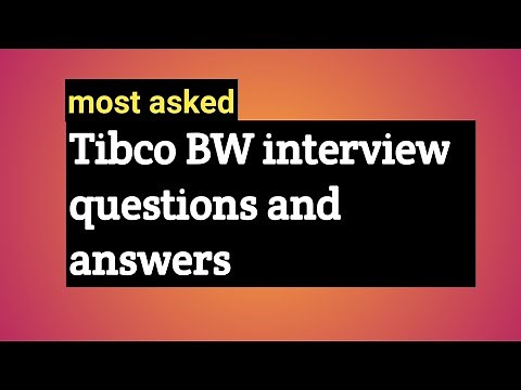 Tibco BW interview questions and answers