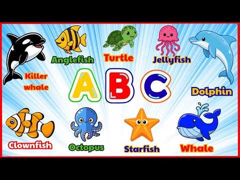 🌊 Learn Sea Animals Alphabet & Phonics for Toddlers | Learn Ocean Animals A–Z | Chu Happy Kids