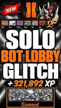 *SOLO*✅NEW BO2 XP BOT LOBBY GLITCH! UNLIMITED XP, CAMOS PS4/PS5! BO2 GLITCHES 2026 SOLO XP #bo2 #cod