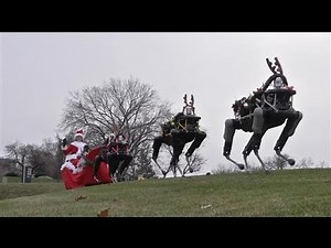 Robotic Reindeer Pull Christmas Sleigh