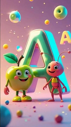 Alphabet A Song + Rhyming Poem | Learn the Letter A | Bright Bees