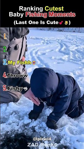 Ranking Top 5 Cutest Baby Fishing Moments