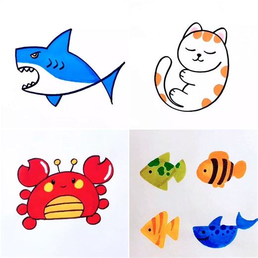 Adorable Summer Animal Drawing Ideas for Kids | Easy Animal Sketches for a Fun-Filled Summer | Simple Drawings