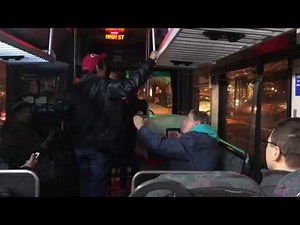 Old lady goes crazy on Seattle bus