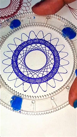 Easy and beautiful spirograph pattern!!#shorts #geometricart #spirograph #art