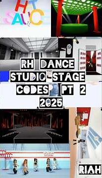 rh dance studio stage codes pt2 2025 #roblox #rhdancestudio ‪@Riah_jackson1‬