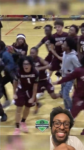 Buzzer beater for the youngin! #popscouthoops #reaction #gamewinner #fypシ #trending #shorts #viral