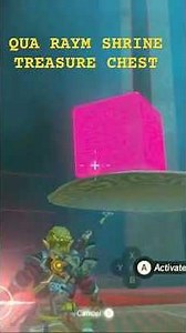 QUA RAYM SHRINE TREASURE CHEST- BREATH OF THE WILD #zelda #botw