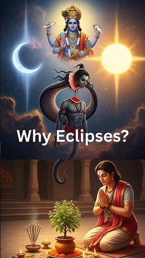 Why Does Lunar Eclipse Happen? 🌑 Rahu & Ketu Story | Chandra Grahan 2025 #lunareclipse2025