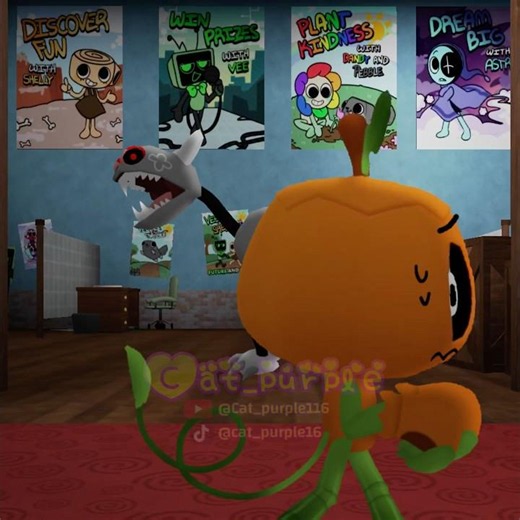 Run away from pebble! ⚠️🪨 [Dandy's world] #dandysworld (🧻-🧺-🐚-🌖-🎃 toons) 3D style