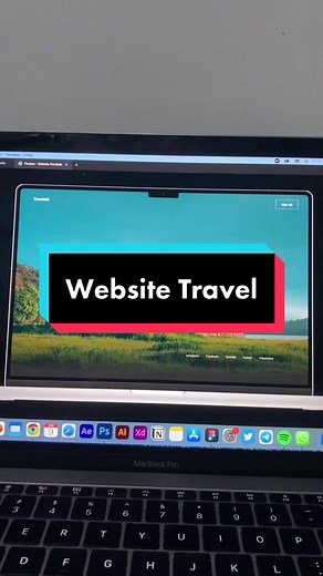 Animasi website travel di figma #webdesign #webanimation #figmadesign #uiuxdesign #productdesign #webdesigner