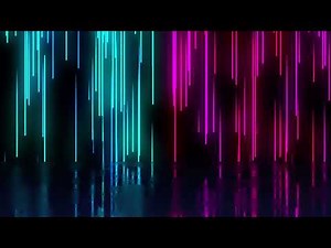 Neon lines falling down, looped background animation / LOOP / 4K / 60fps