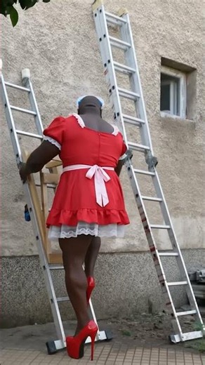 Building While Dressed as a Maid Got Out of Hand #challenge #DIY