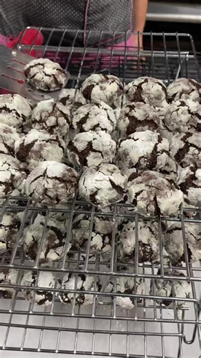 17 reactions | Triple chocolate crunch cookies being prepared for you Christmas joy. | Cop Out Pierogies | Facebook