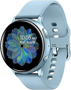 SAMSUNG Galaxy Watch Active 2 (40mm, GPS, Bluetooth) Smart Watch with Advanced Health Monitoring, Fitness Tracking, and Long lasting Battery, Silver (US Version)