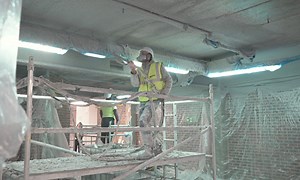 Cementitious Spray | ALERON Fire Protection | Firestopping Contractors