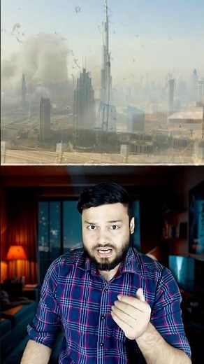 Iran’s MISSILE Coming Towards BURJ KHALIFA - Israel Vs Iran Middle East Situation Explained #shorts