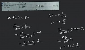 What percent of 25 is 5 ?... | Filo