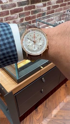 41mm Breitling Navitimer - 18k & Gem Set