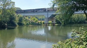 2K views · 119 reactions | Watching a train on former Baltimore and Ohio Railroad crossing of the Potomac River in North Branch MD. The original B&O bridge here was built in 1842. It was replaced by a steel structure in 1923, and the current bridge replaced that about 2015. | Metrotrails | Facebook