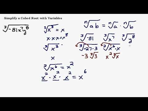 Simplify a Cube Root with Variables