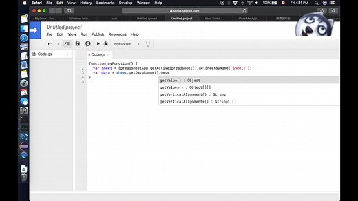谷歌应用脚本（Google Apps Script）分享
