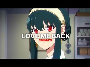 love me back - trinidad cardona [edit audio]