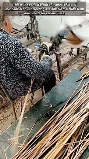 Amazing Machine For Making Strong Rope From Organic Reeds
