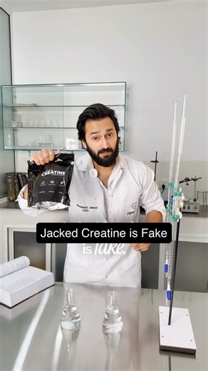 Muhammad Abbas on Instagram: "Everyone on the internet thinks they can test creatine with a glass of water. They’re wrong. Creatine not dissolving does NOT mean it’s fake. It means you don’t understand basic chemistry. Real testing happens in QC labs. Identity, purity, heavy metals, microbes. Not TikTok experiments. This is how supplements are actually tested."